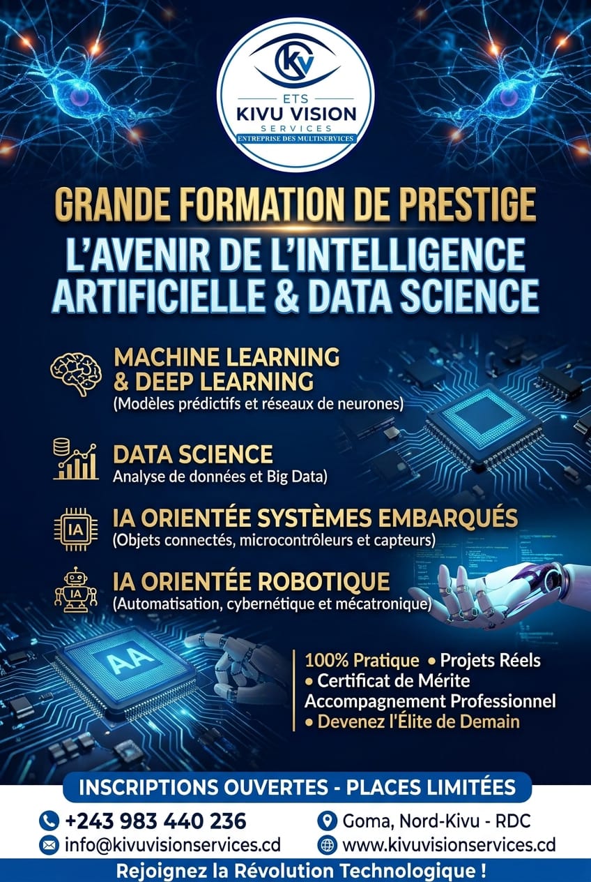 Grande Formation en Intelligence Artificielle 2026